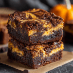 Pumpkin Cheesecake Swirl Brownies
