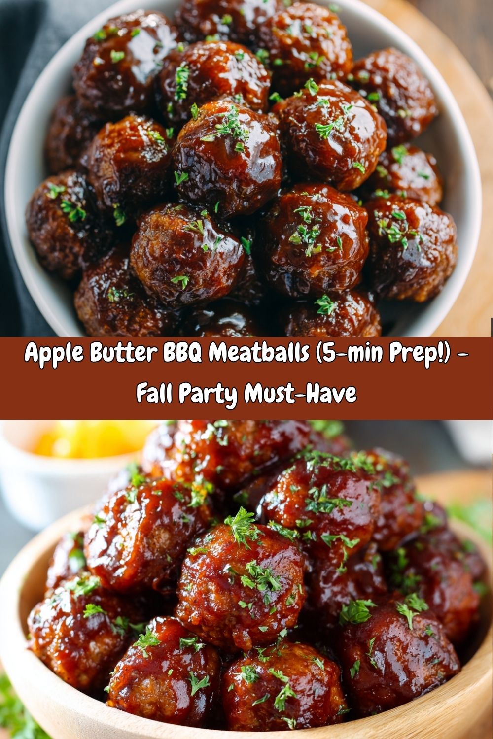 Apple Butter BBQ Meatballs