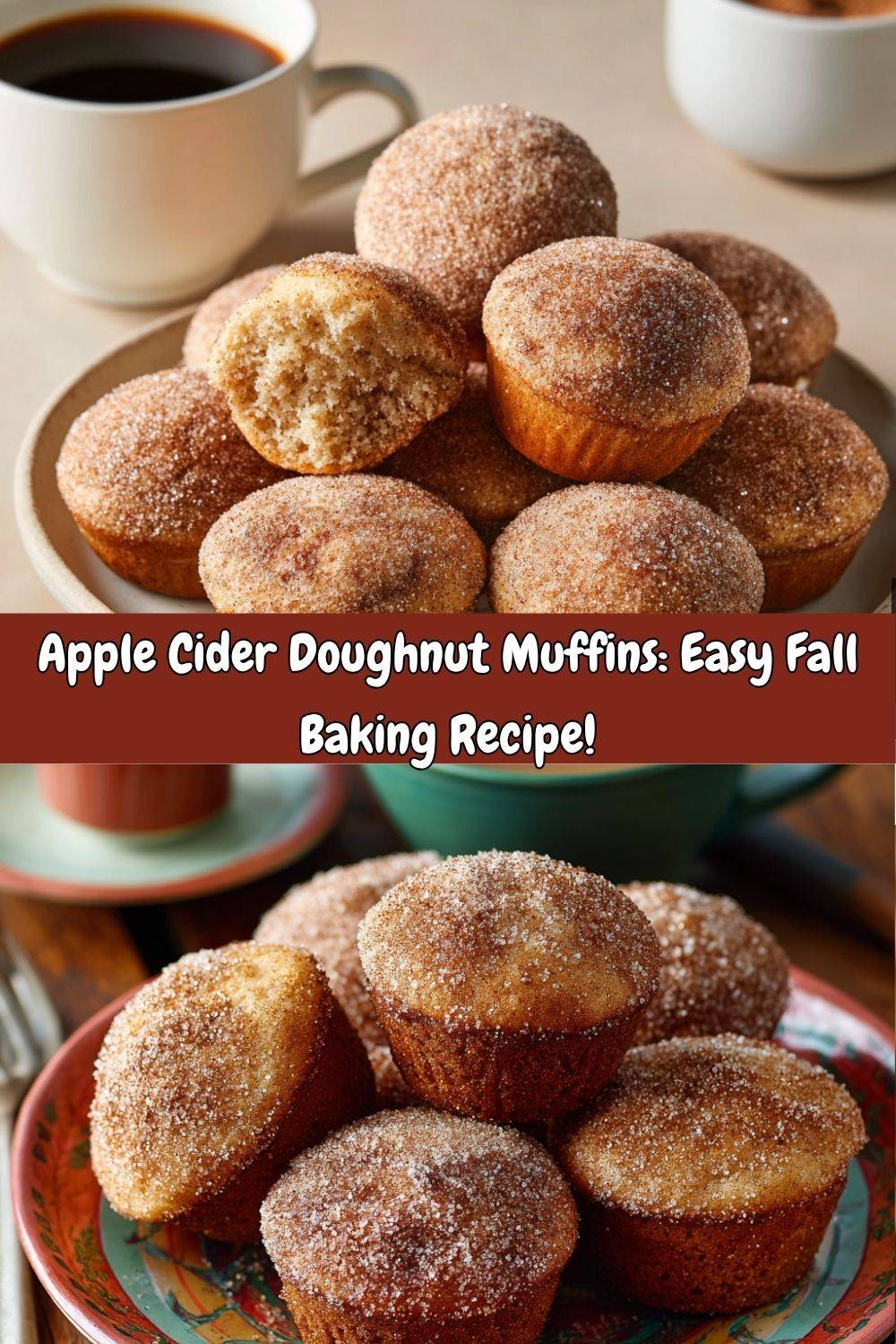 Apple Cider Doughnut Muffins