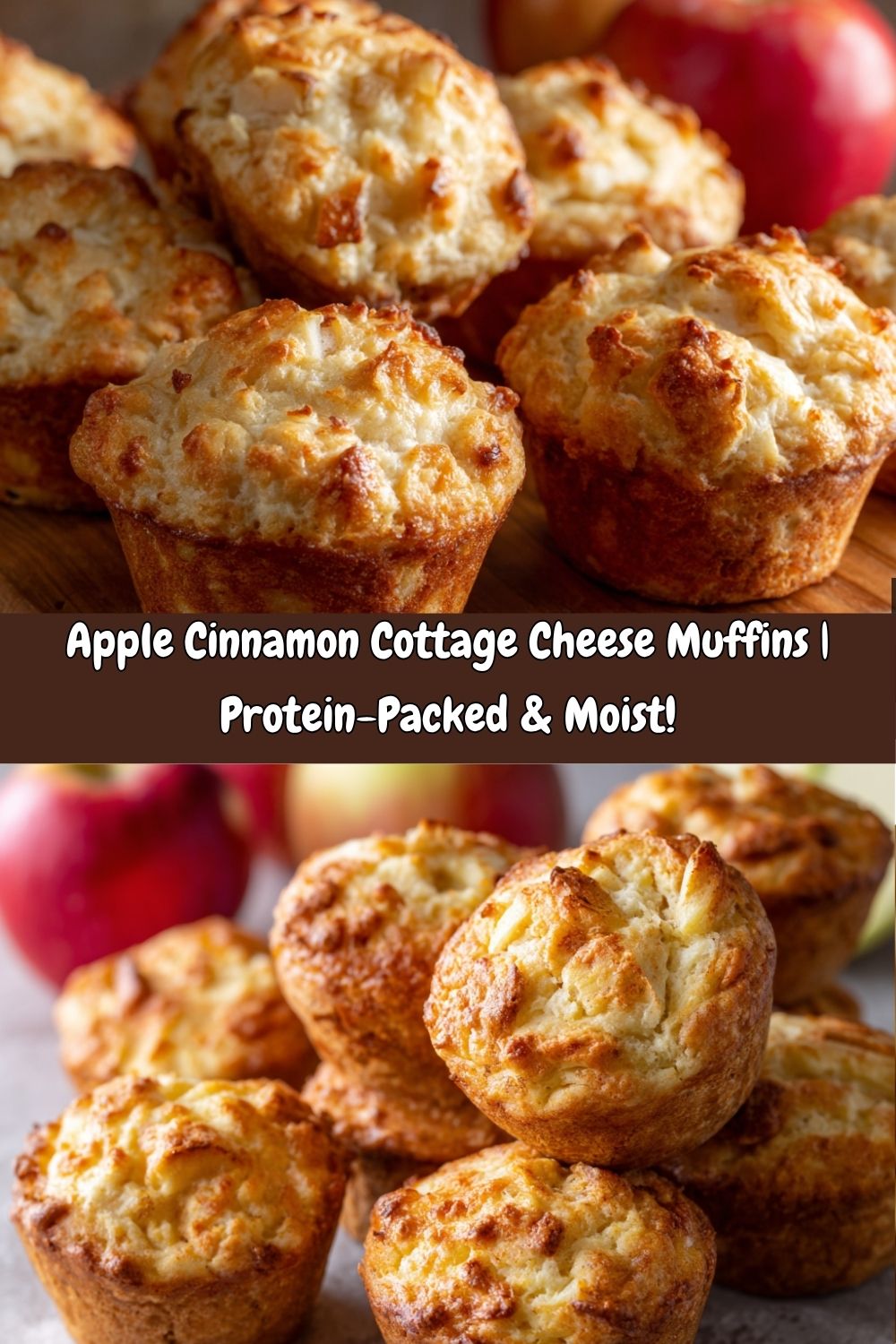 Apple Cinnamon Cottage Cheese Muffins