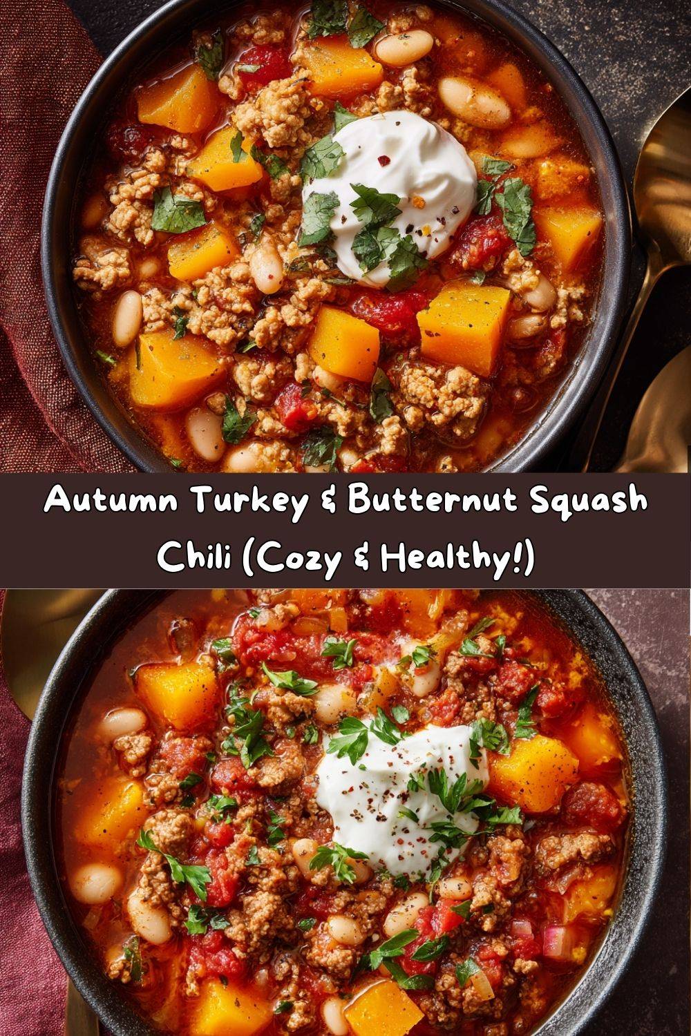 Autumn Turkey & Butternut Squash Chili