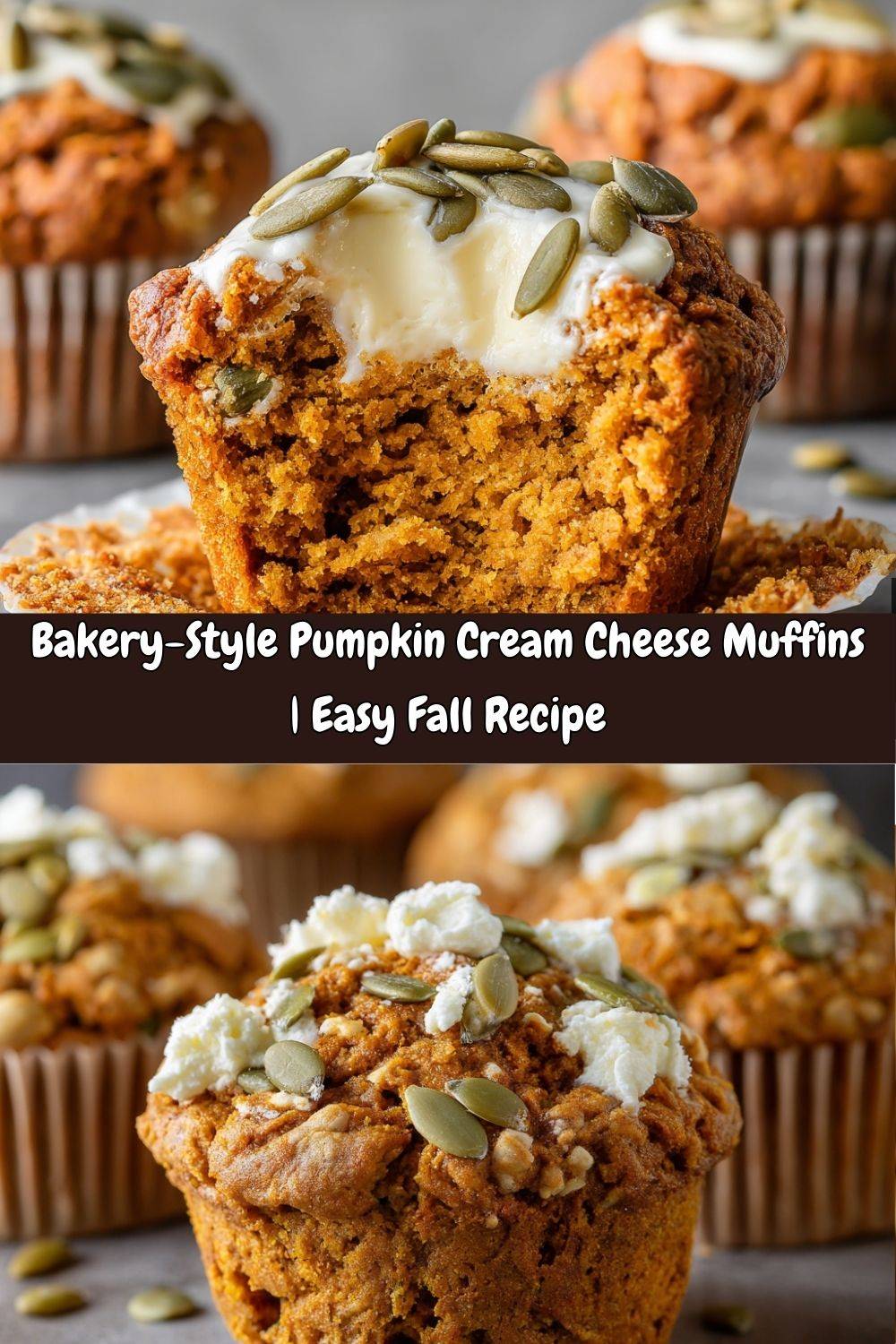 Pumpkin Cream Cheese Muffins