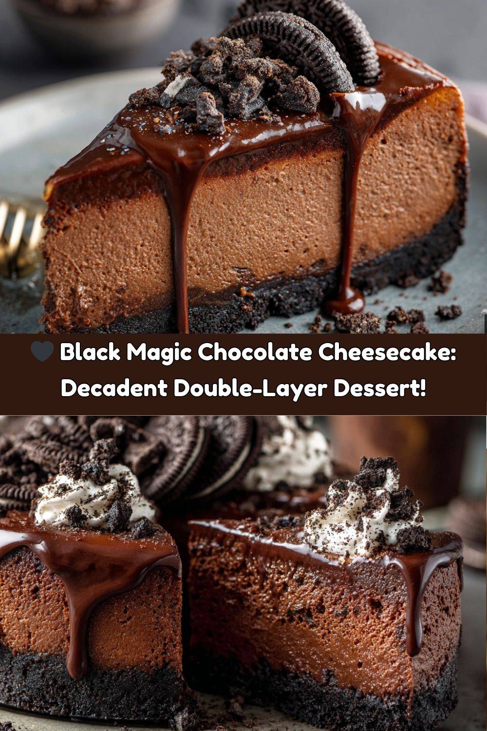 Black Magic Chocolate Cheesecake
