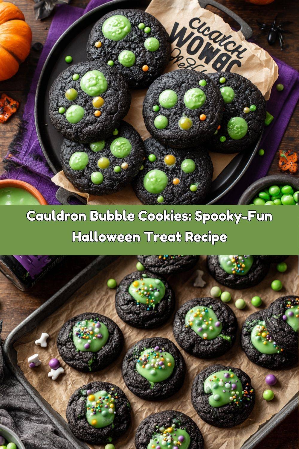Cauldron Bubble Cookies