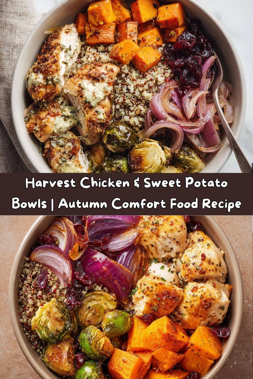 Harvest Chicken & Sweet Potato Bowls