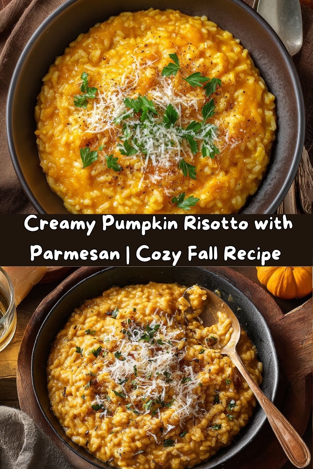 Creamy Pumpkin Risotto with Parmesan