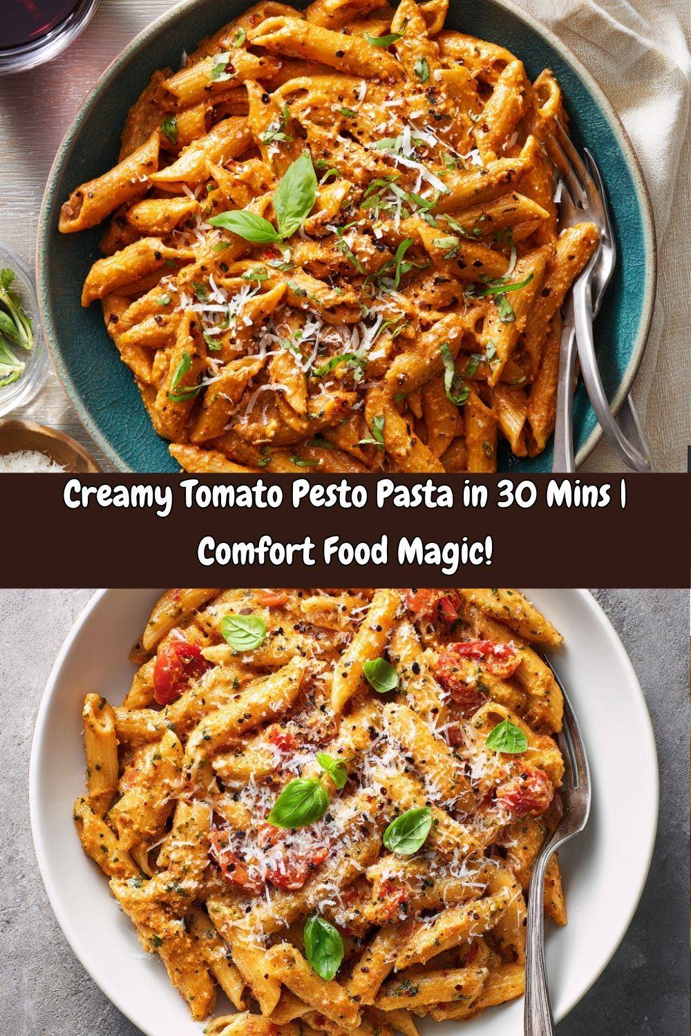 Creamy Tomato Pesto Pasta