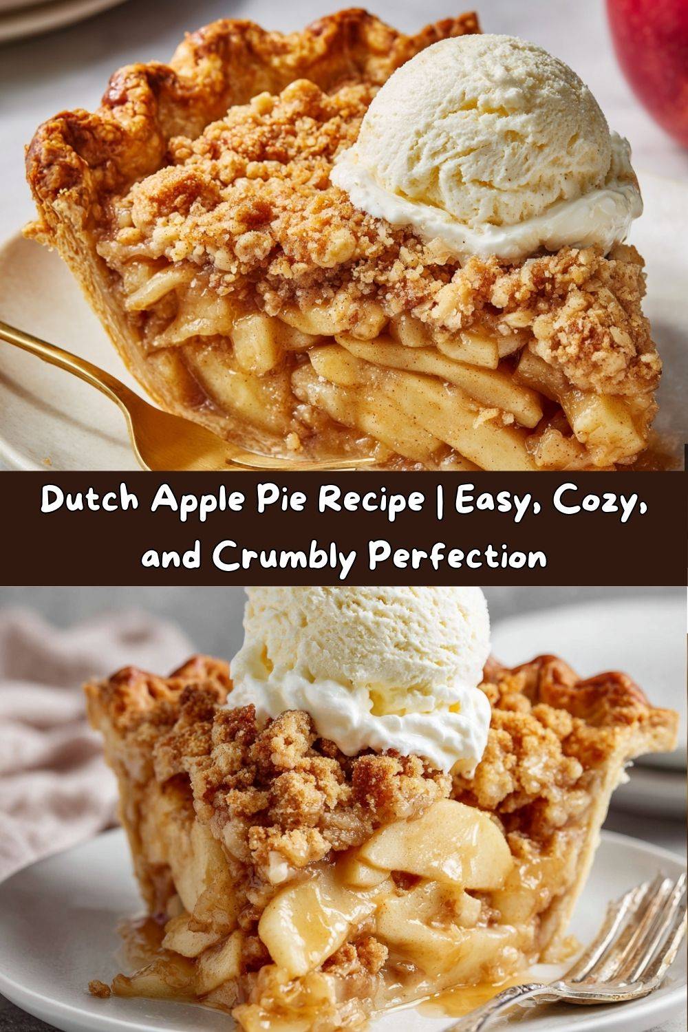 Dutch Apple Pie (Apple Crumble Pie)