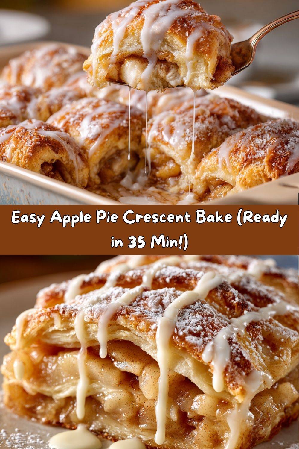 Easy Apple Pie Crescent Bake