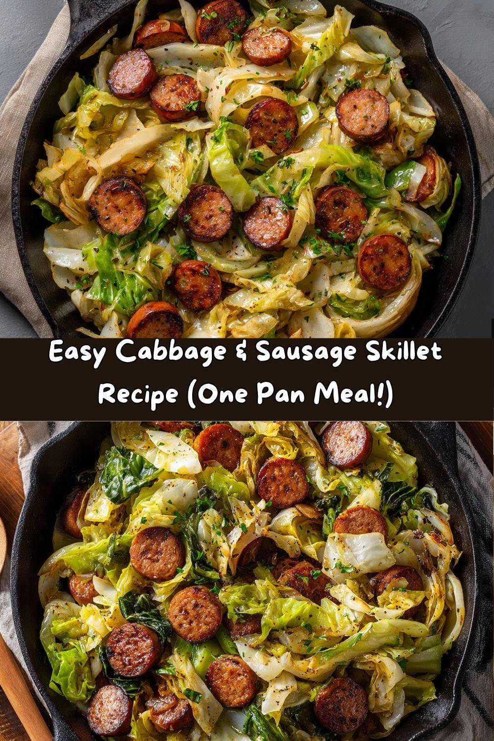 Cabbage & Sausage Skillet with Caraway