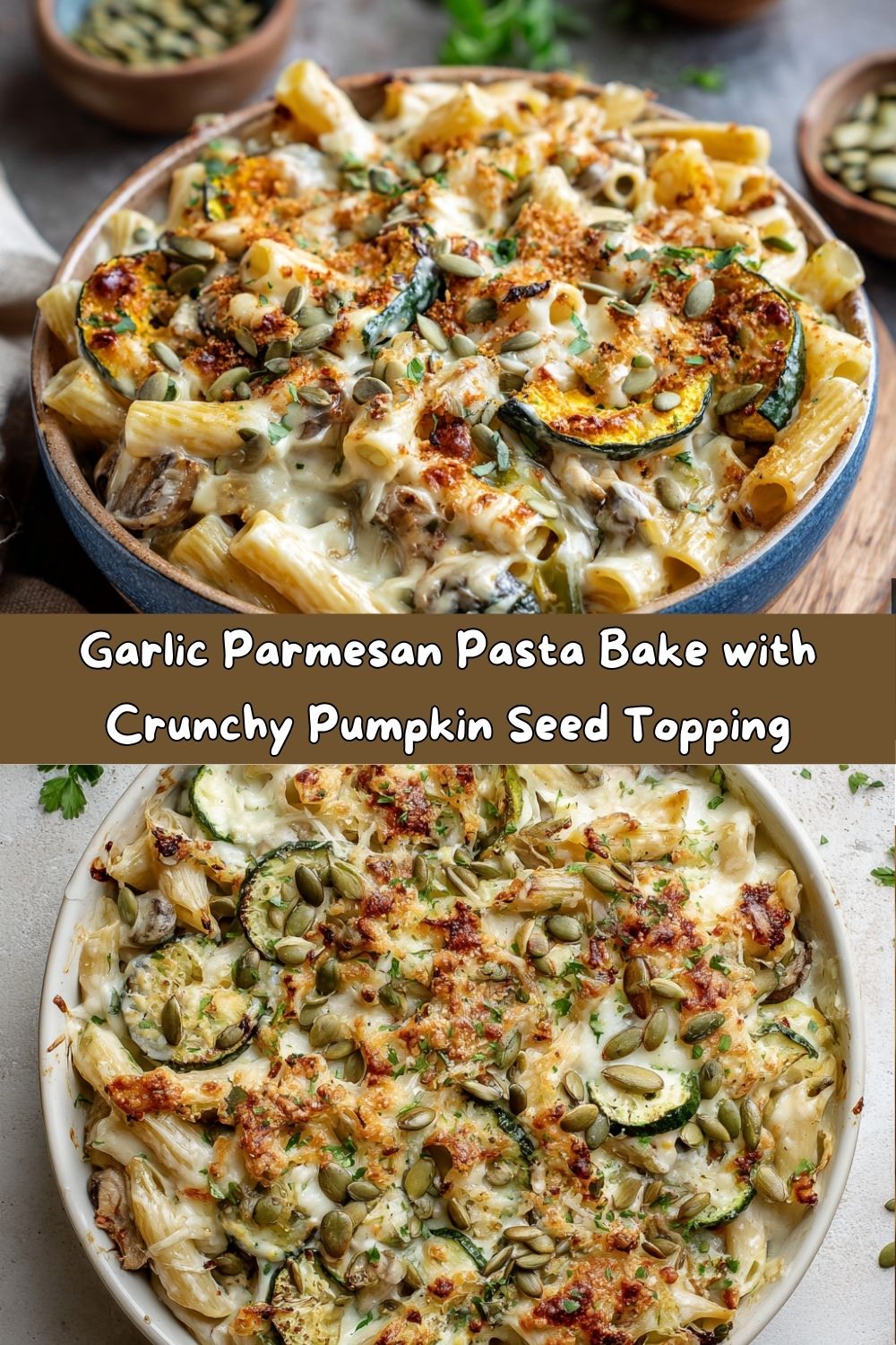 Garlic Parmesan Pasta Bake