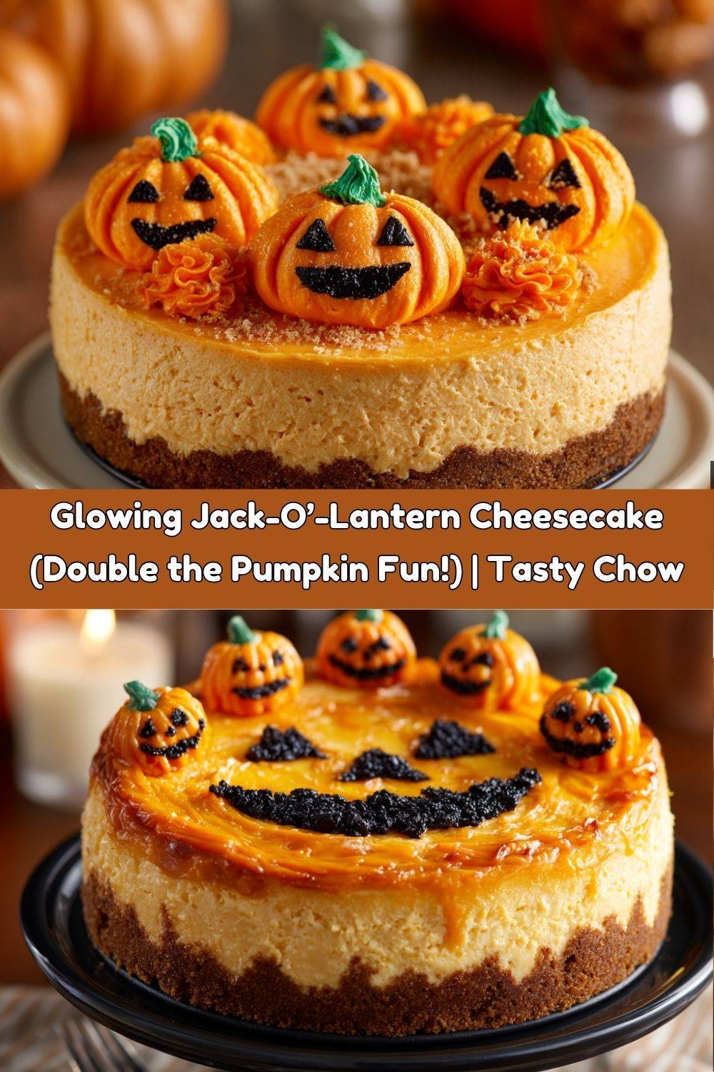 Glowing Jack-O’-Lantern Cheesecake