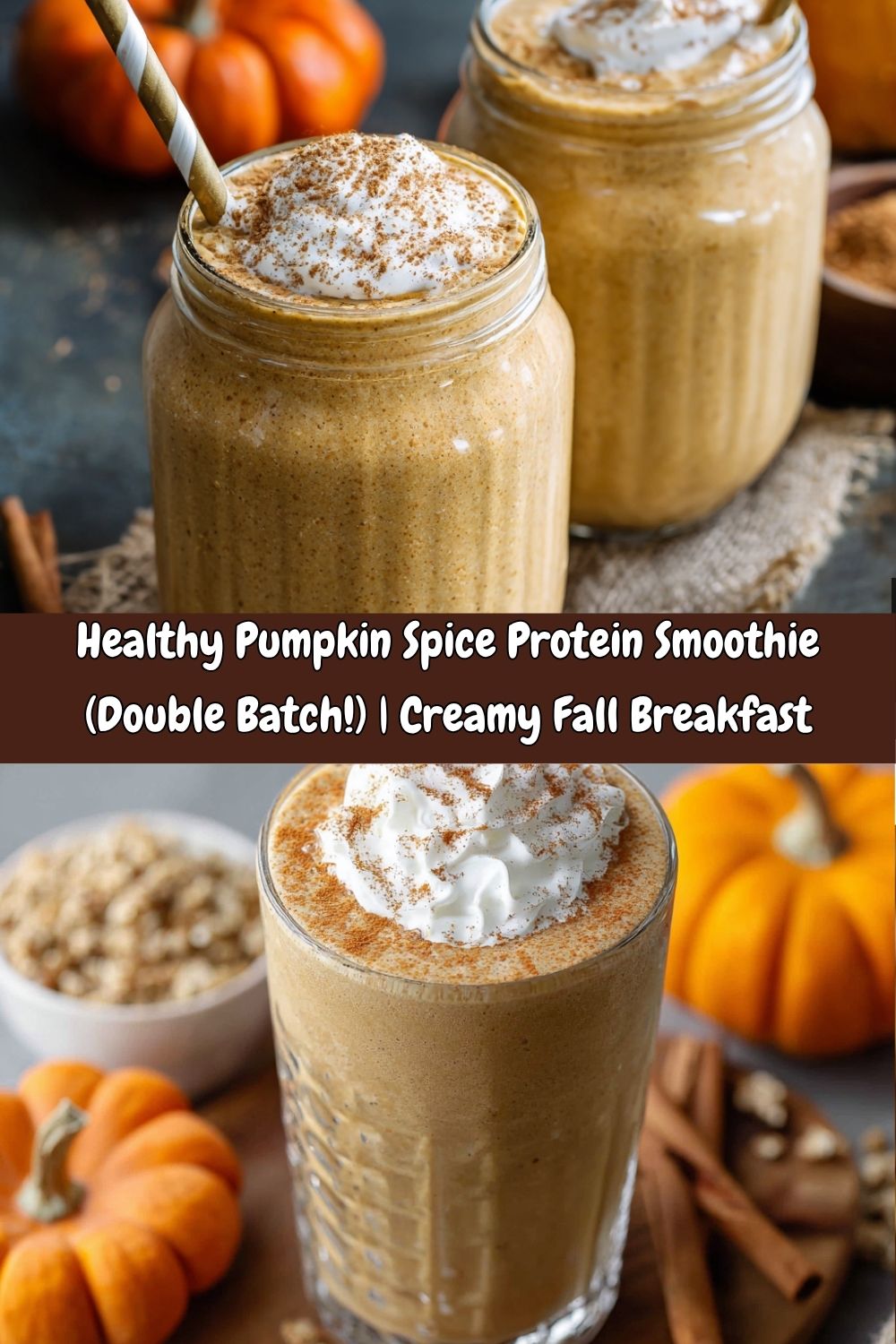Healthy Pumpkin Spice Protein Smoothie