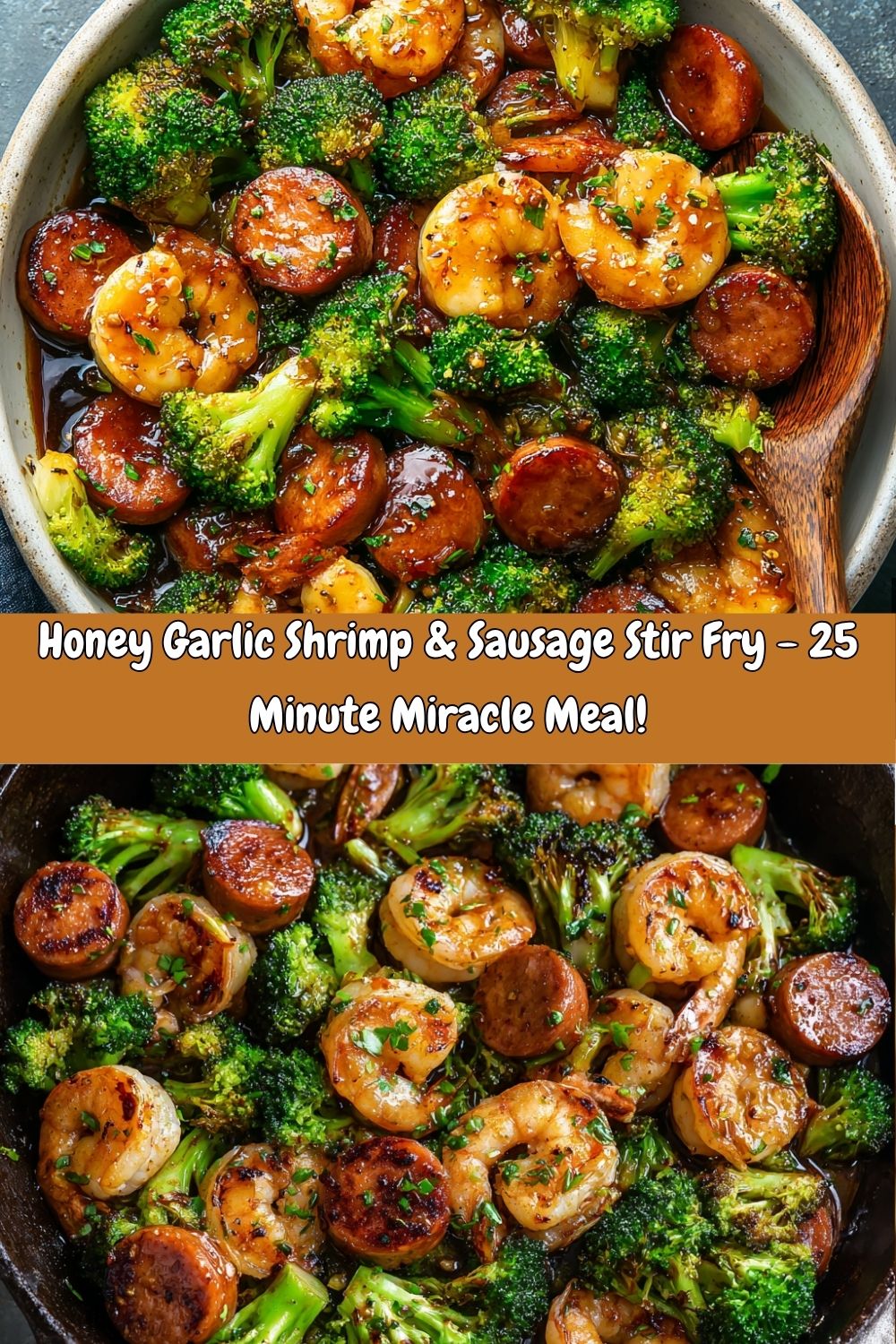 Honey Garlic Shrimp & Sausage Stir Fry