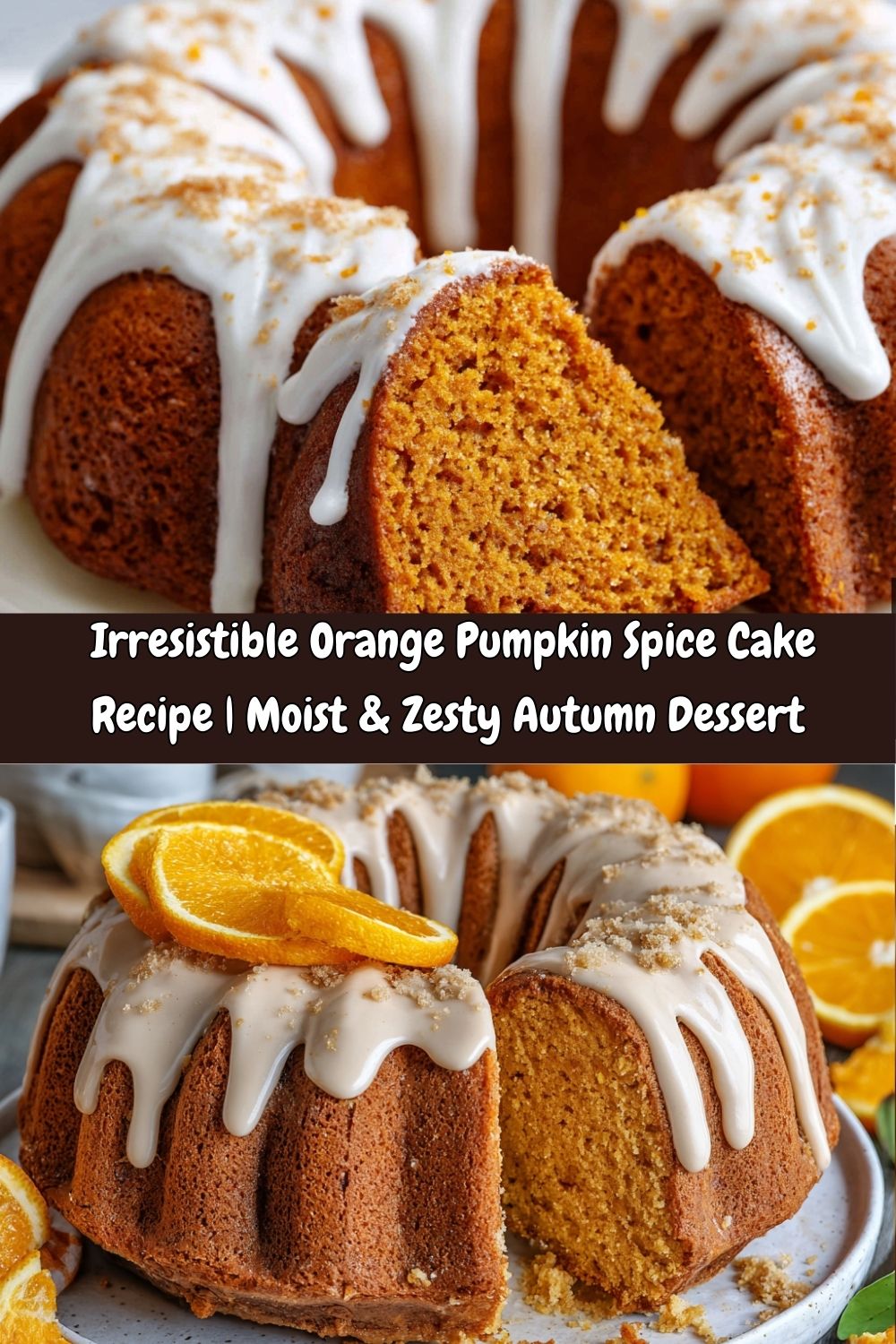 Classic Orange Pumpkin Spice Cake