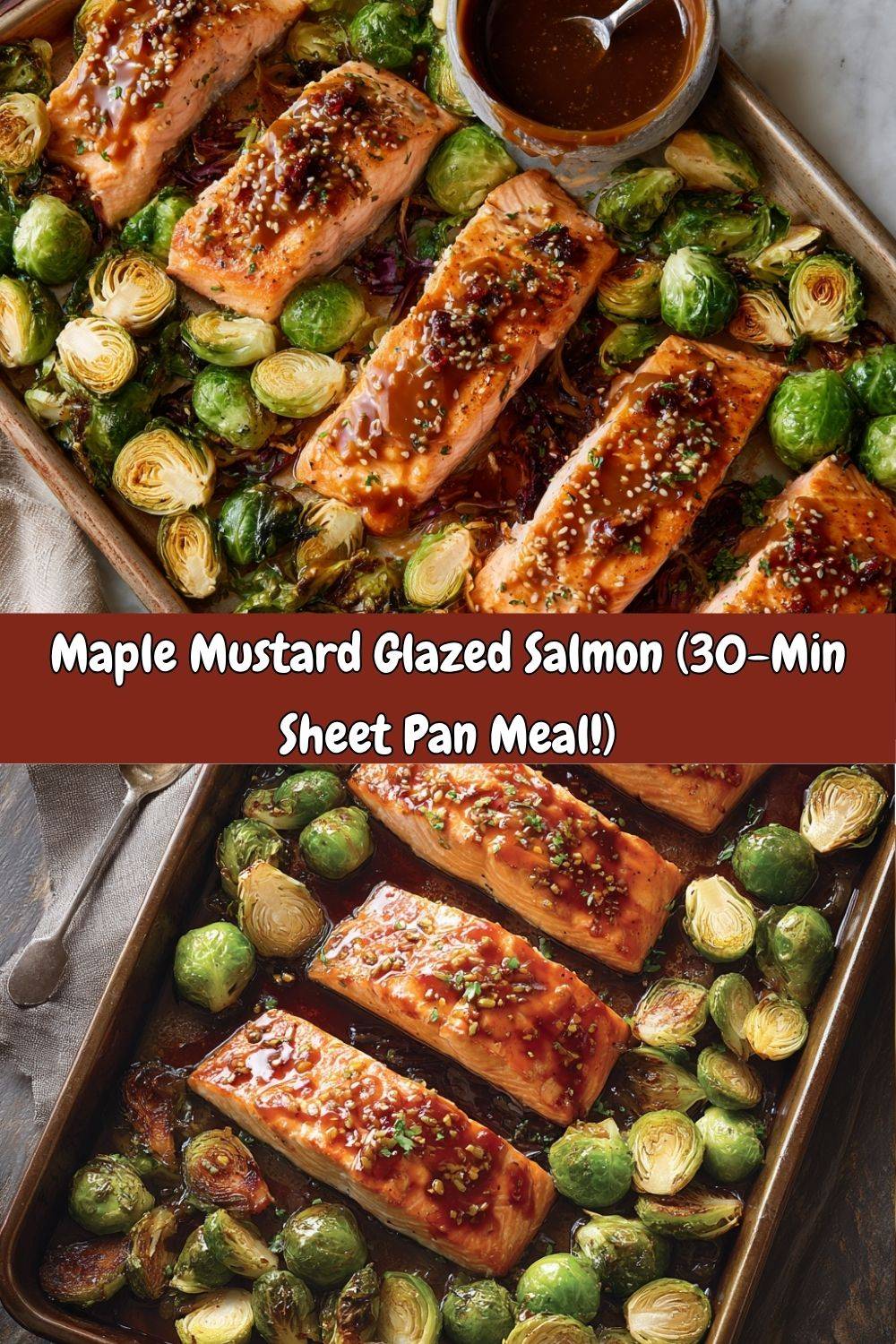 Maple Mustard Glazed Salmon