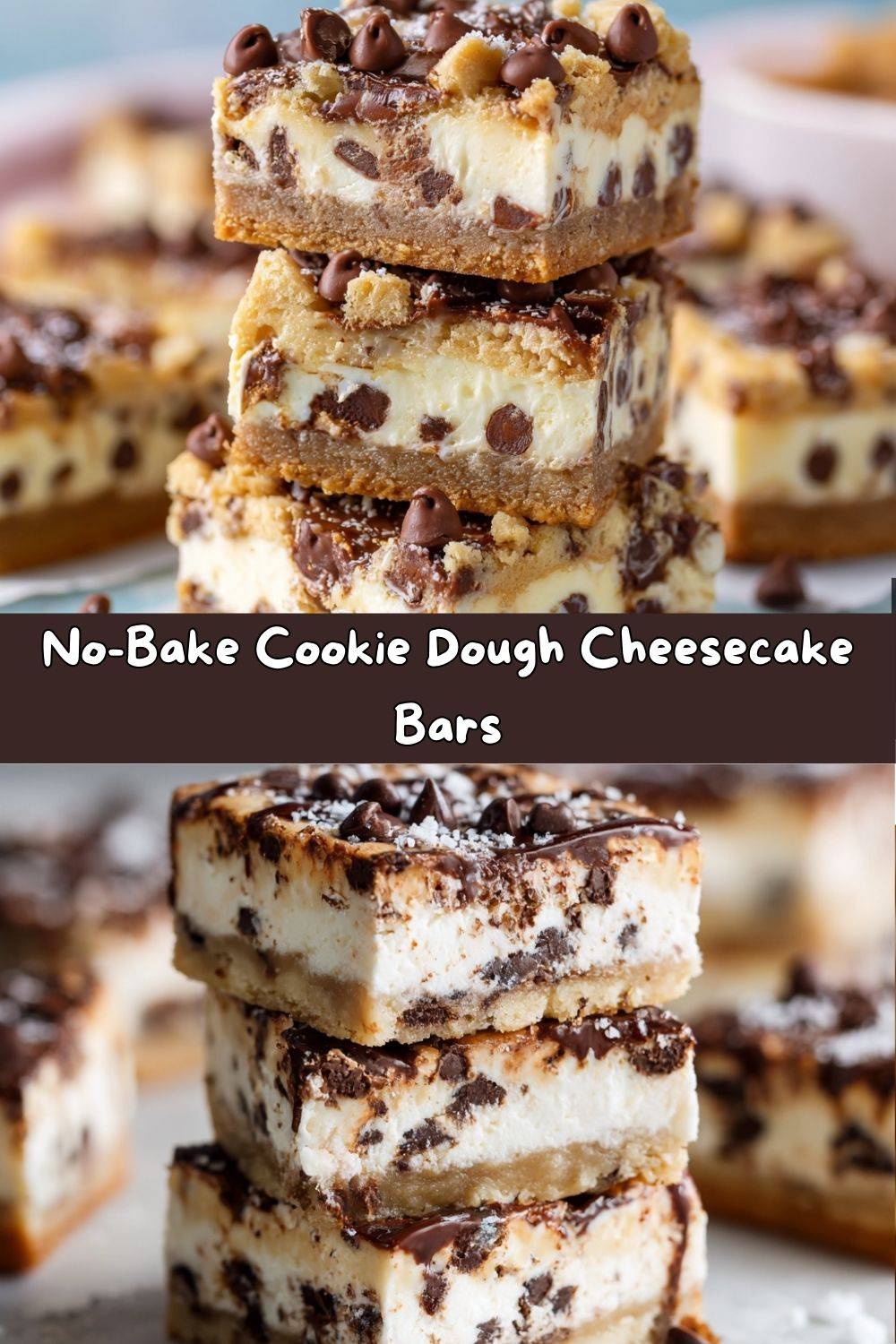 COOKIE DOUGH CHEESECAKE BARS
