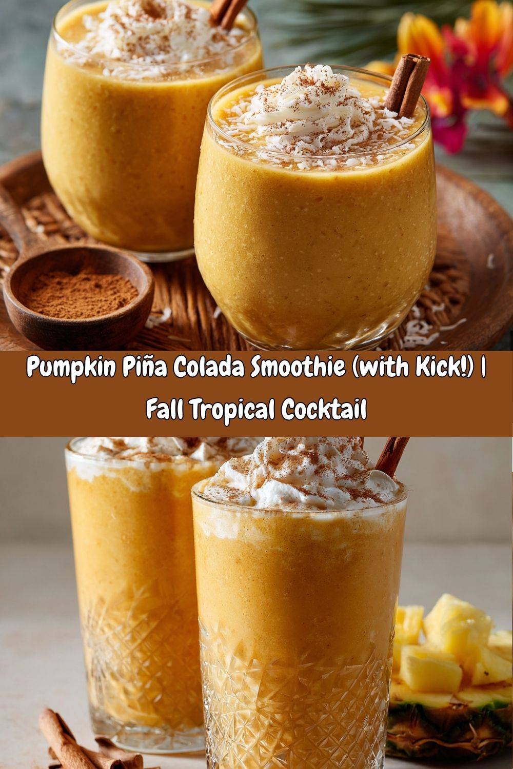 Pumpkin Piña Colada Smoothie