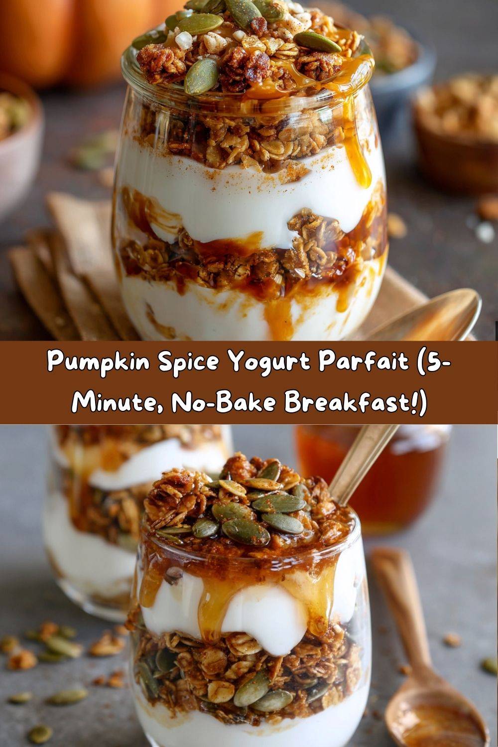Pumpkin Spice Yogurt Parfait