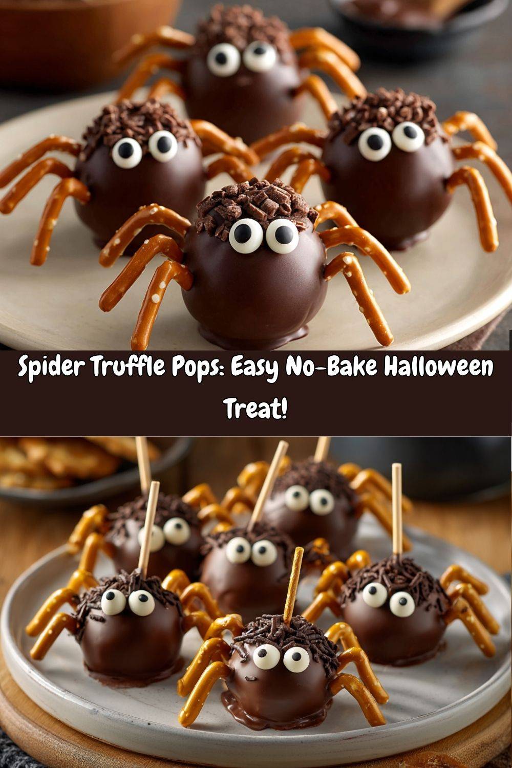 Spider Truffle Pops