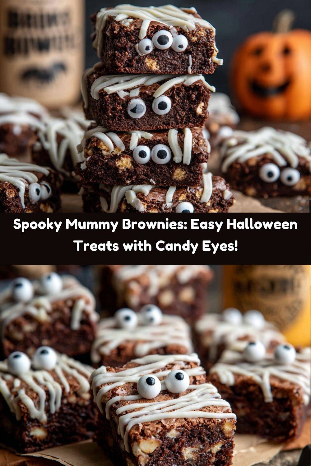 Spooky Mummy Brownies