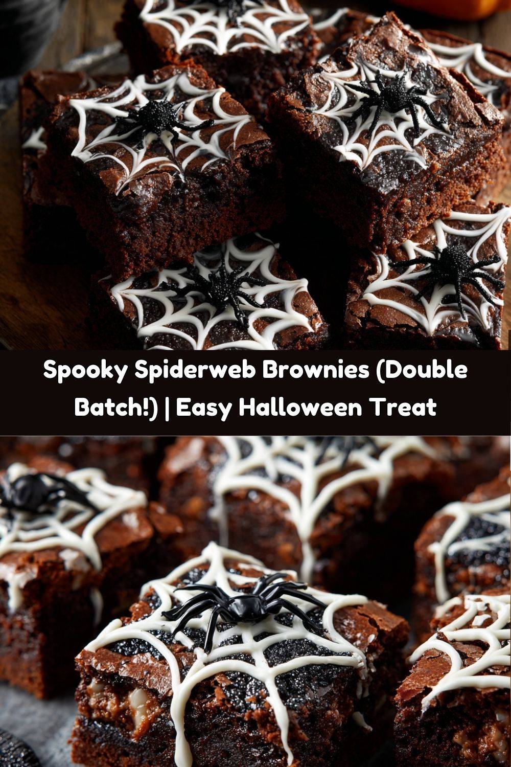 Spooky Spiderweb Brownies