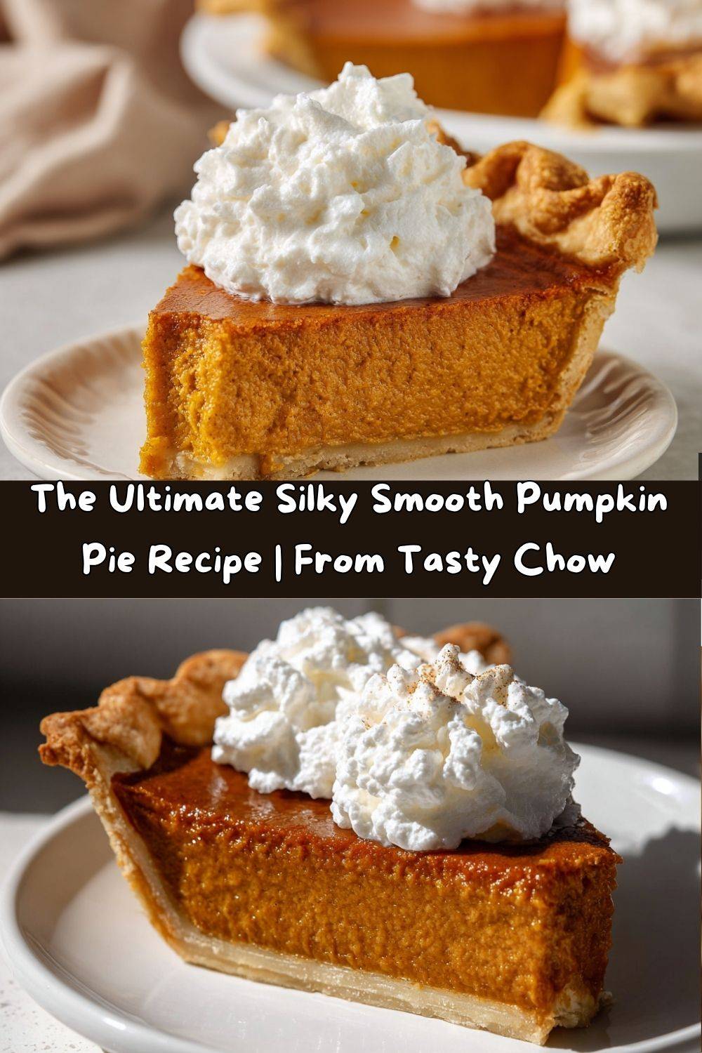 Pumpkin Pie with Whipped Cream