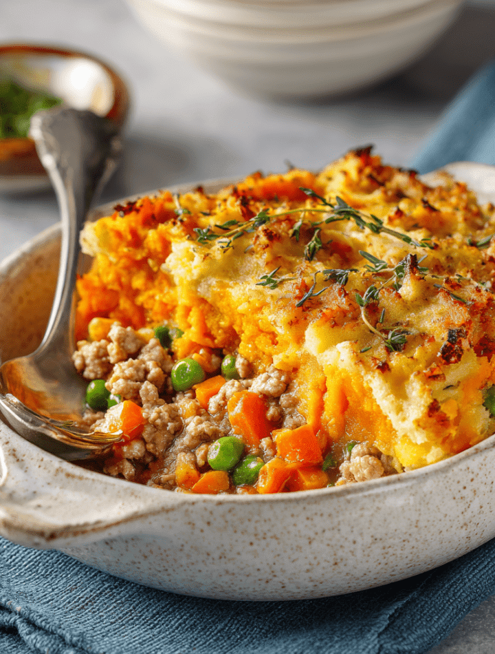 Sweet Potato & Turkey Shepherd’s Pie