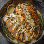 Herb Butter Turkey Breast with Gravy