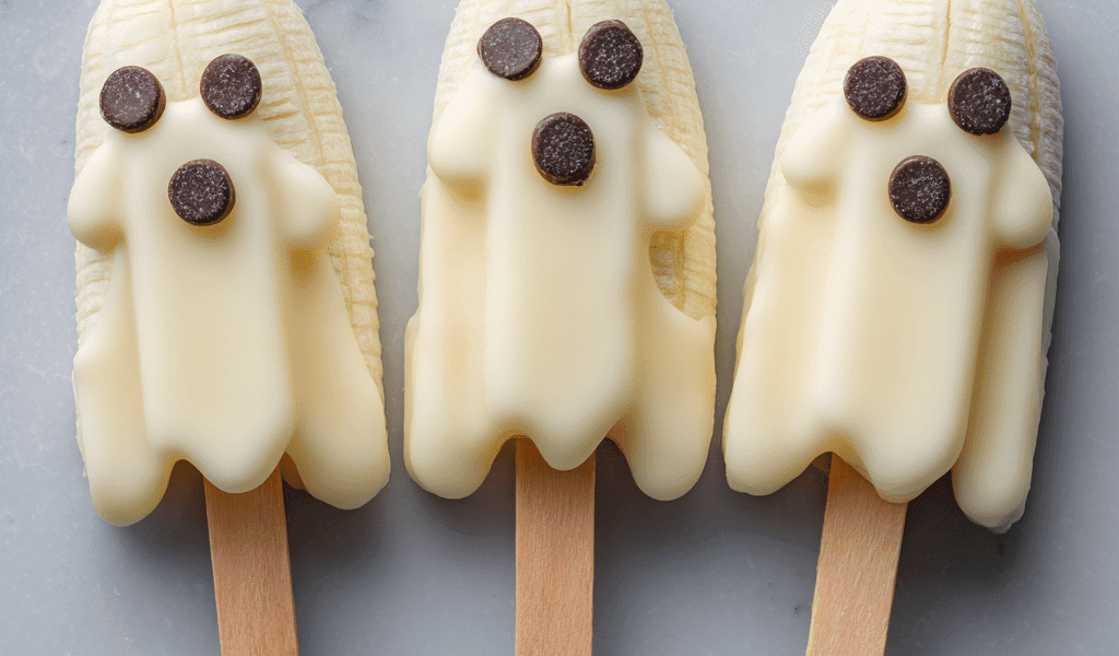 Ghost Banana Pops