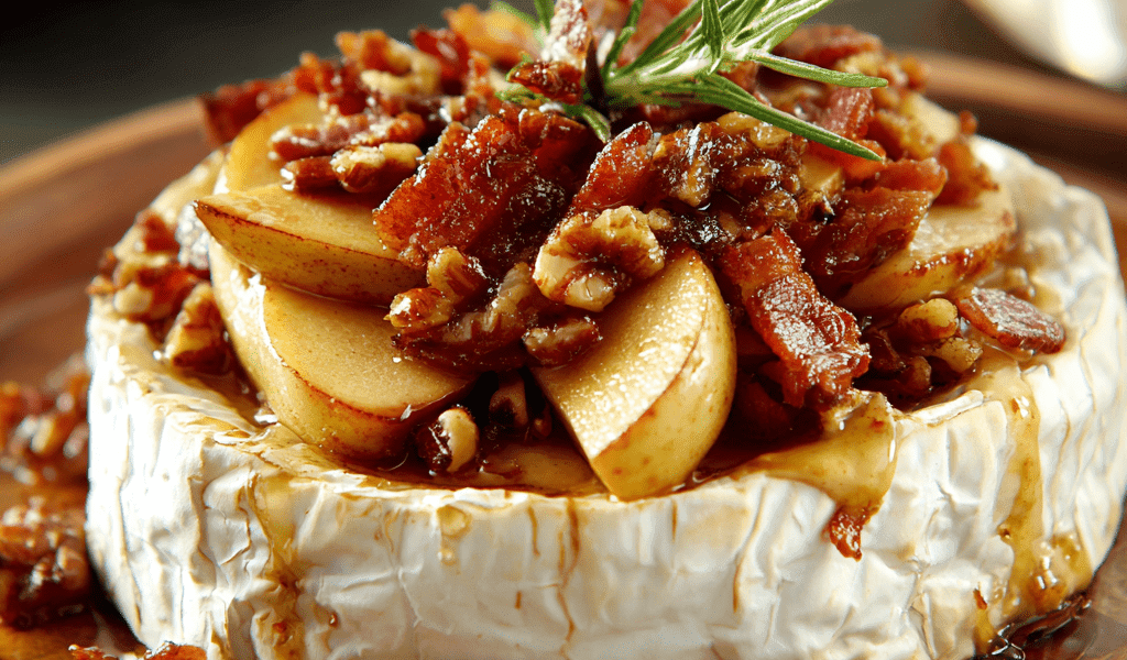Baked Brie with Maple Caramelized Apples