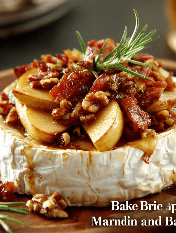 Baked Brie with Maple Caramelized Apples