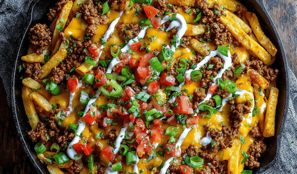 CHEESY TACO NACHO FRIES