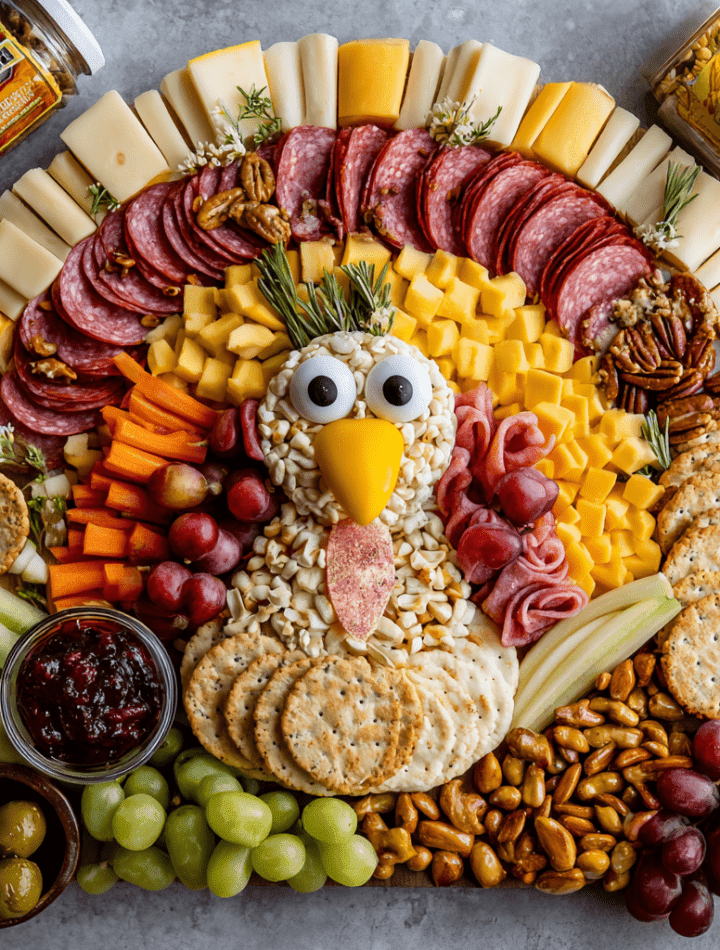 Thanksgiving Turkey Charcuterie Board