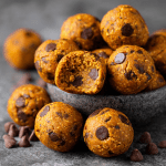 Pumpkin Protein Bites with Chocolate Chips