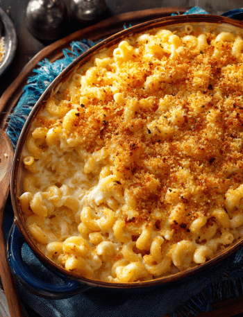 Mac & Cheese Bake with Crispy Breadcrumb Topping