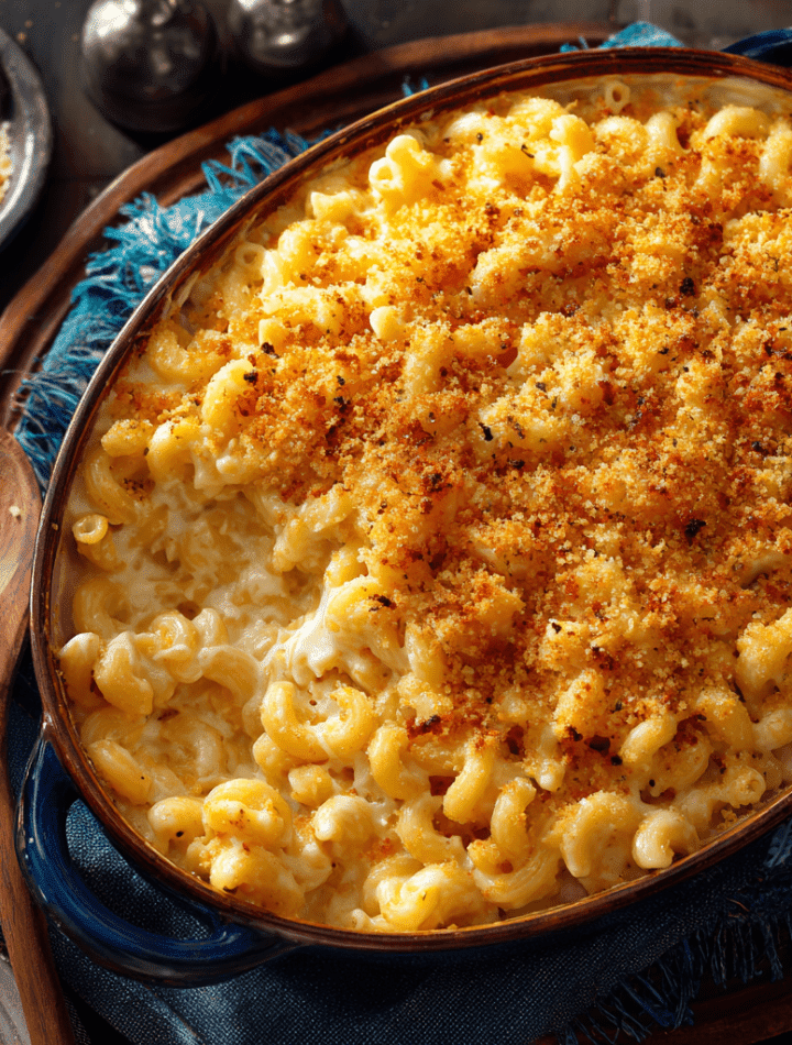Mac & Cheese Bake with Crispy Breadcrumb Topping