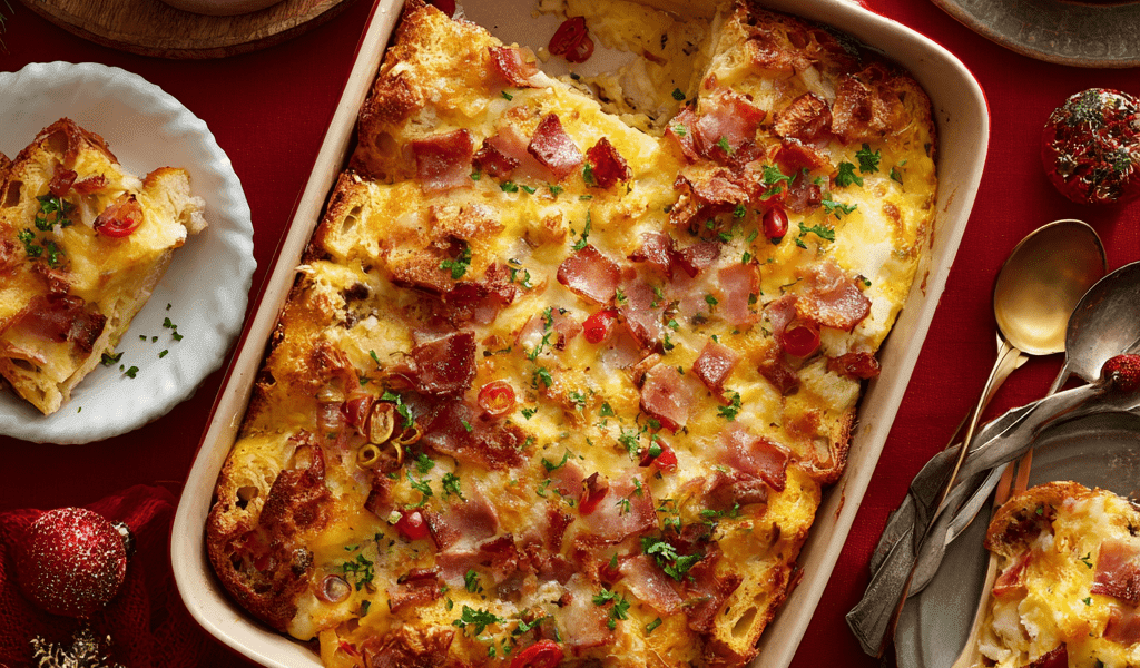 Overnight Christmas Breakfast Casserole