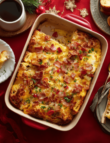 Overnight Christmas Breakfast Casserole