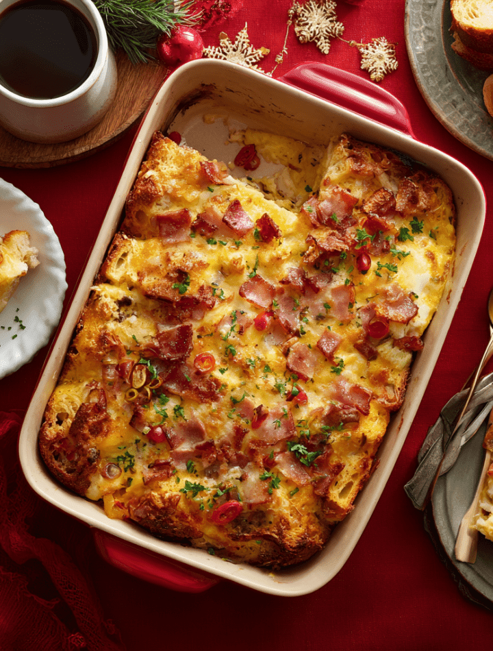 Overnight Christmas Breakfast Casserole