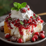 Christmas Cranberry Poke Cake