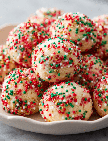 Sprinkle-Studded Christmas Cookies