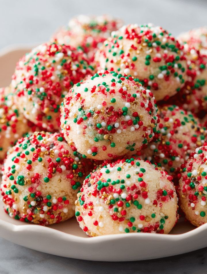 Sprinkle-Studded Christmas Cookies