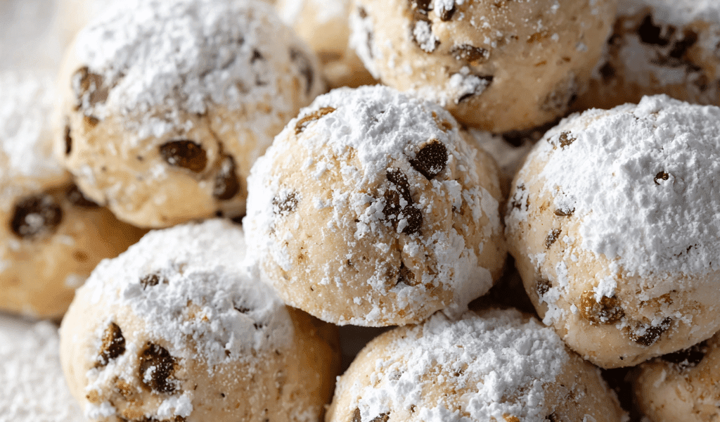 Chocolate Chip Snowball Cookies
