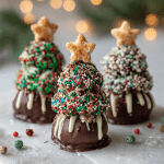Mini Edible Cookie Dough Christmas Trees