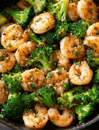 Garlic Shrimp & Broccoli Stir-Fry