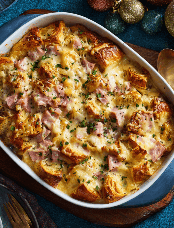Overnight Ham & Croissant Bake