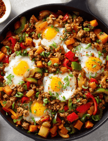 Turkey Sweet Potato Breakfast Hash