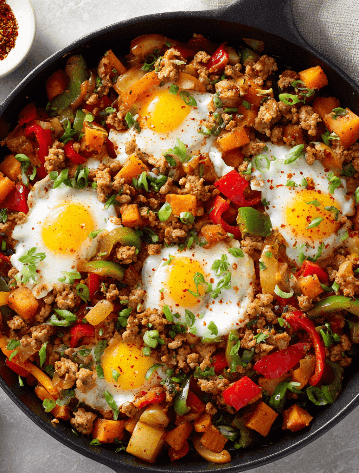Turkey Sweet Potato Breakfast Hash