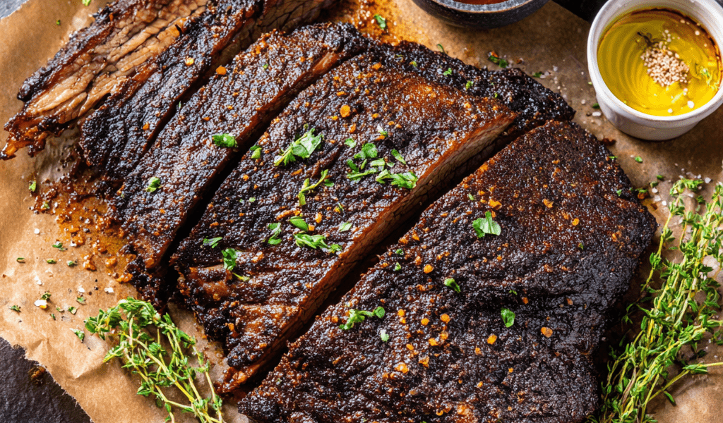 Bourbon Brisket with Coffee Rub